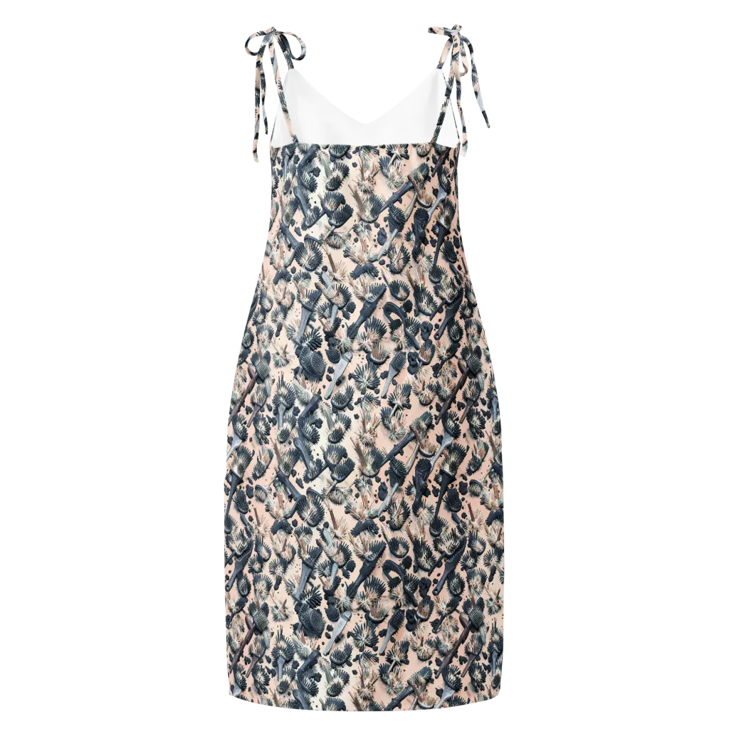 Bristle Noir on Slip Dress — Back