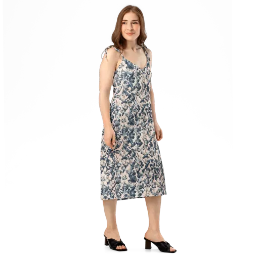 Bristle Noir on a Slip Dress