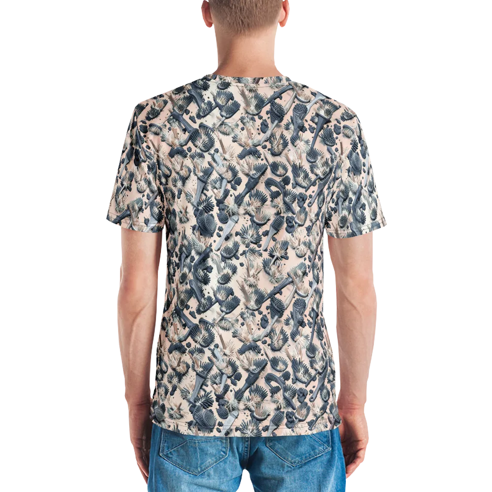 Bristle Noir on Men's Crew Neck T-Shirt — Back