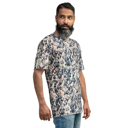 Bristle Noir on a Men's Crew Neck T-Shirt