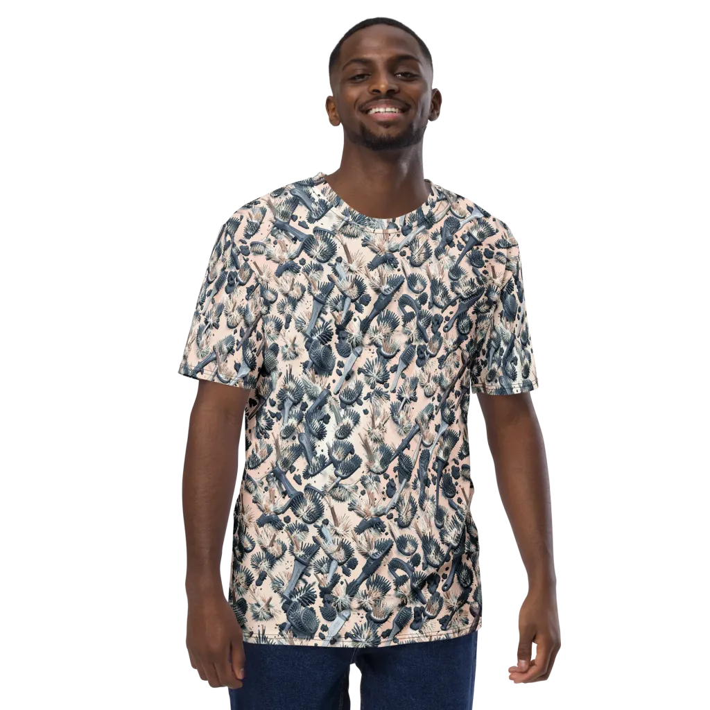 Bristle Noir on Men's Crew Neck T-Shirt — Front