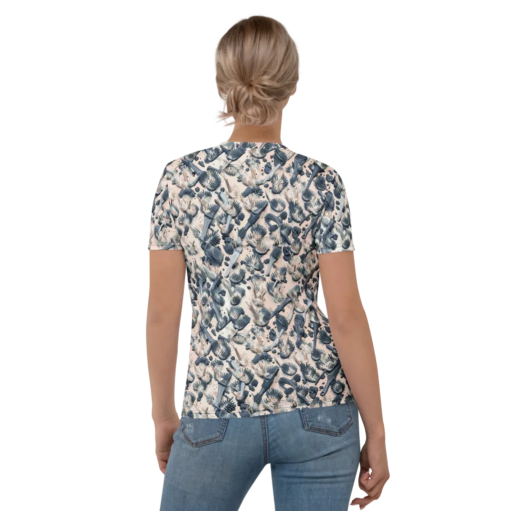 Bristle Noir on Women's Crew Neck T-Shirt — Back