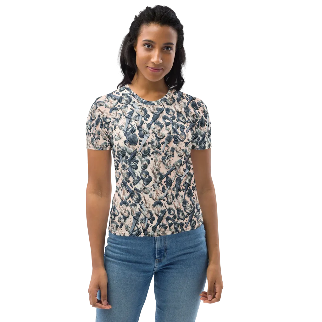 Bristle Noir on Women's Crew Neck T-Shirt — Front