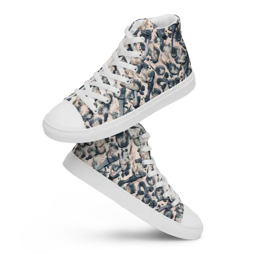 Bristle Noir on a Women's High Top Canvas Shoes