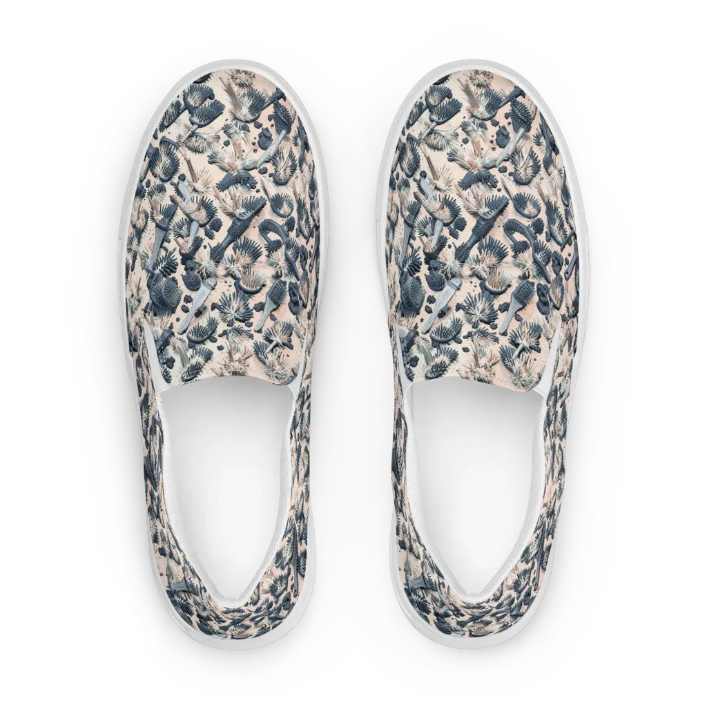 Bristle Noir on Women's Slip-On Canvas Shoes — Front
