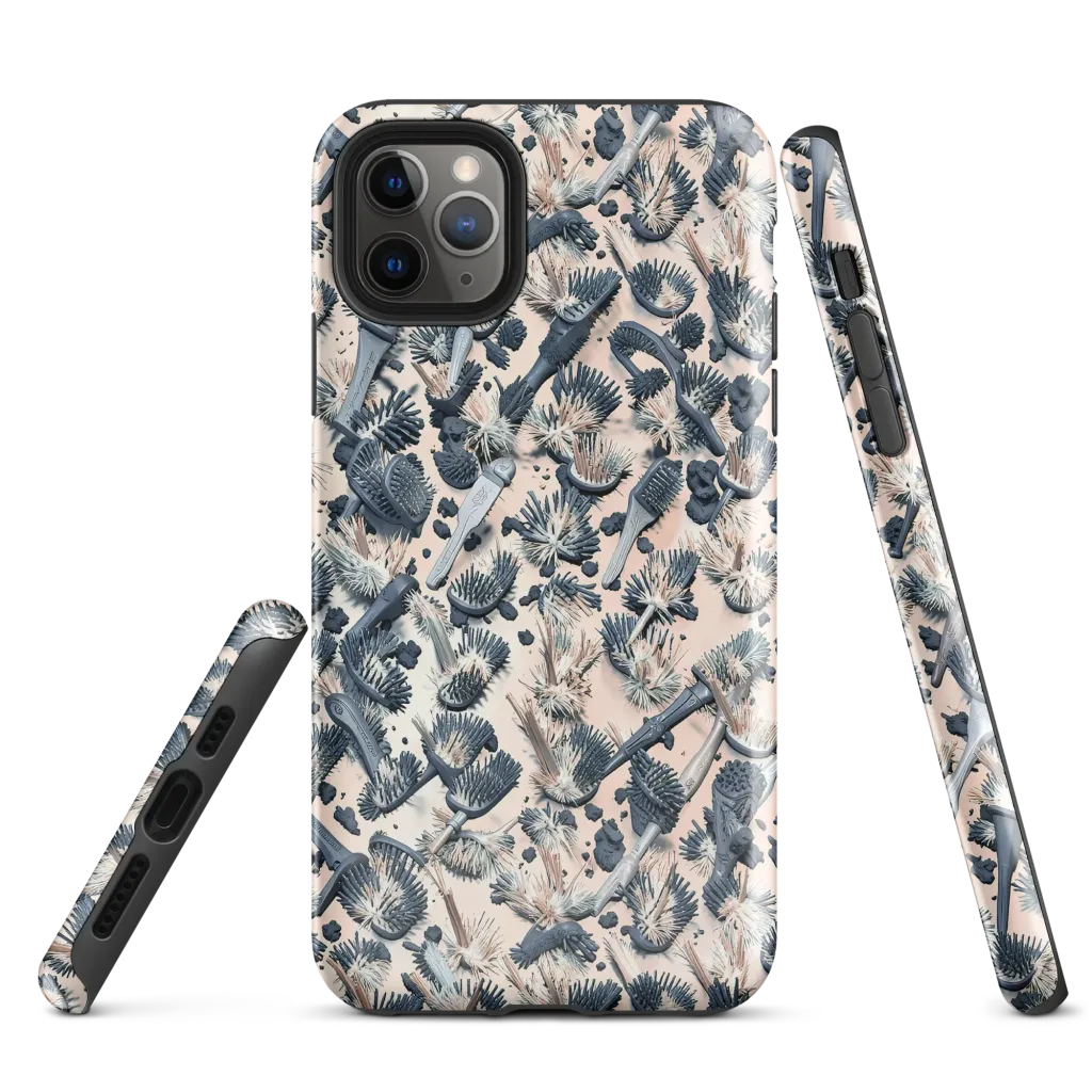 Bristle Noir on Tough Case for iPhone® — Front