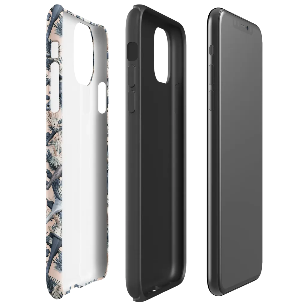 Bristle Noir on Tough Case for iPhone® — Right