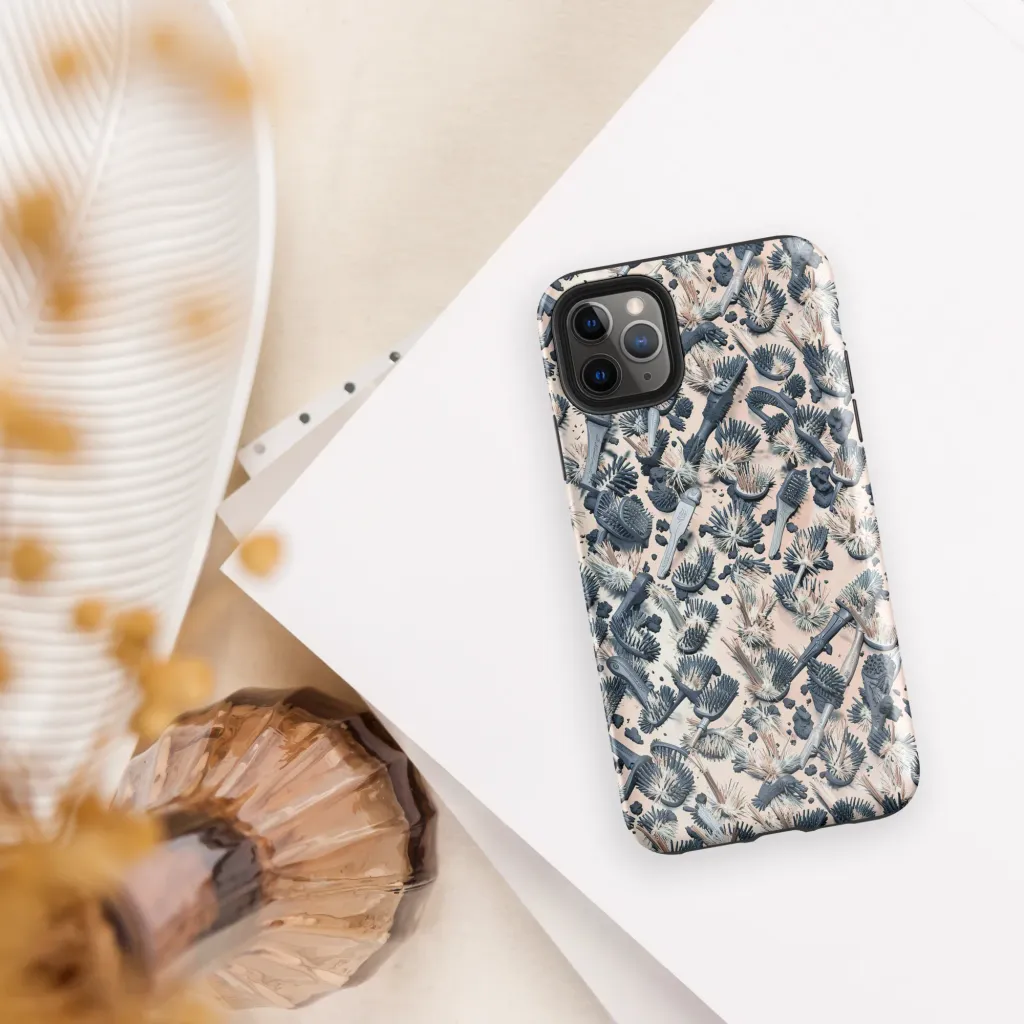 Bristle Noir on Tough Case for iPhone® — Front