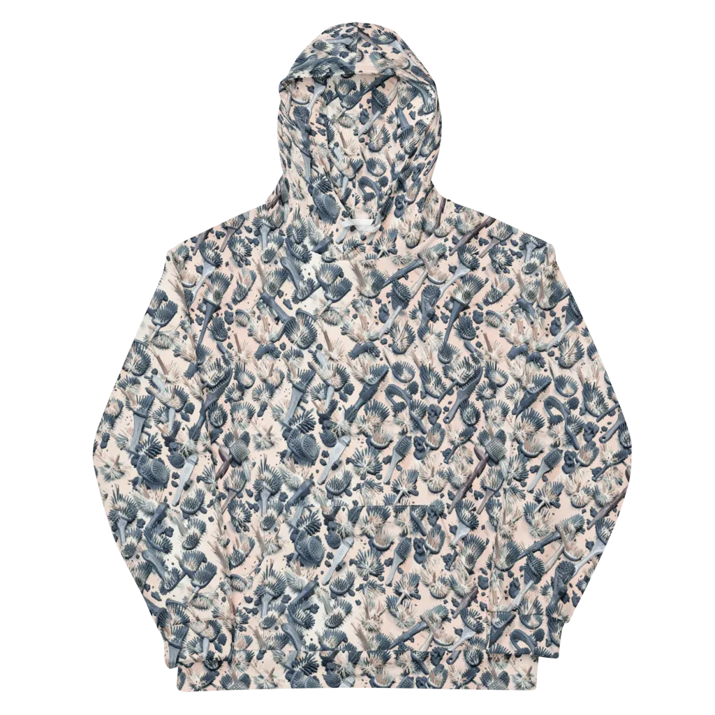 Bristle Noir on Cotton Hoodie — Front