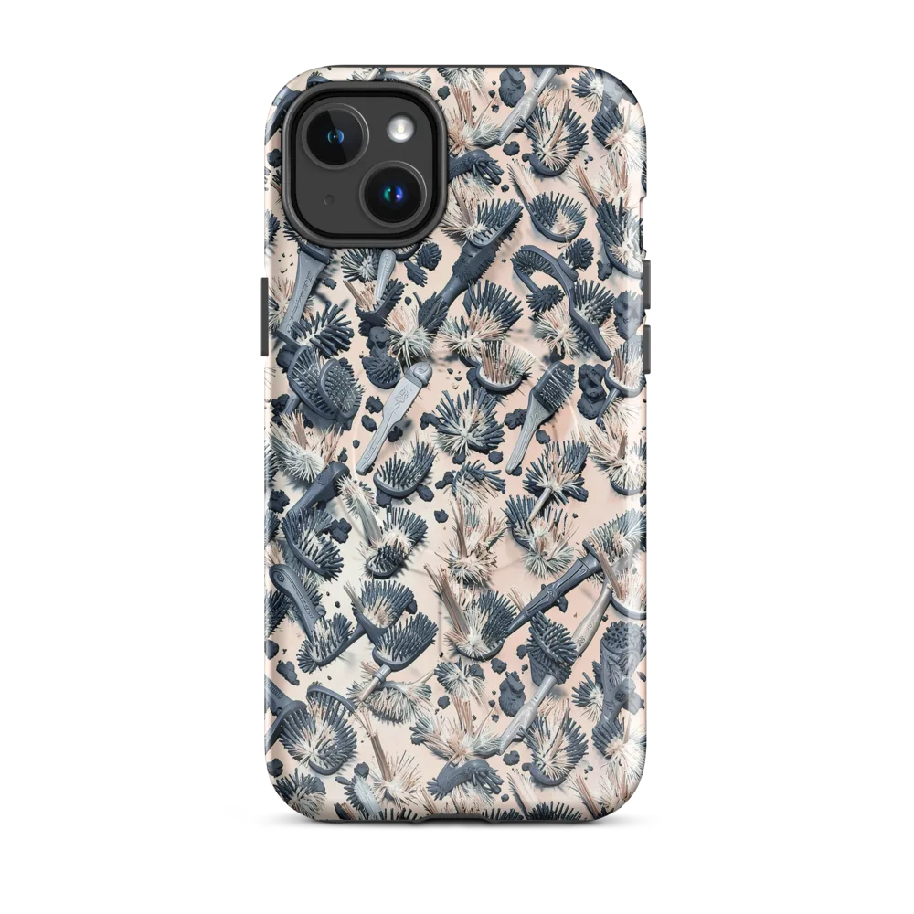 Bristle Noir on MagSafe Tough Case for iPhone® — Front