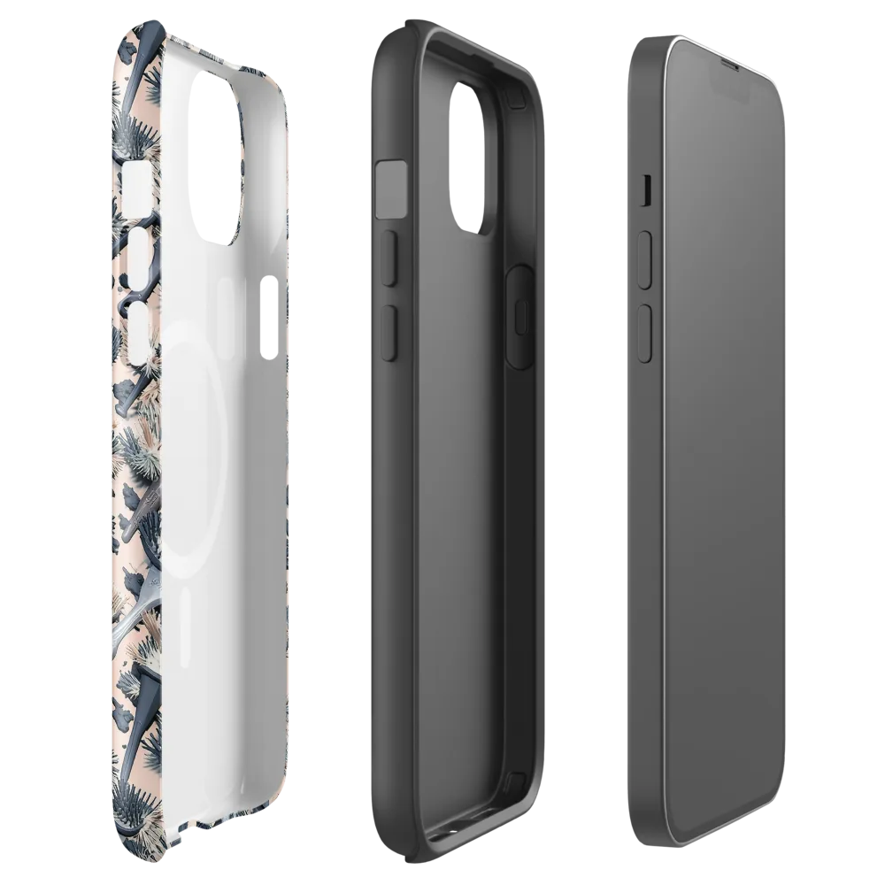 Bristle Noir on MagSafe Tough Case for iPhone® — Front