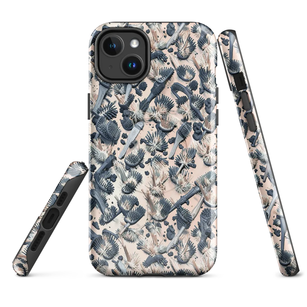 Bristle Noir on MagSafe Tough Case for iPhone® — Front