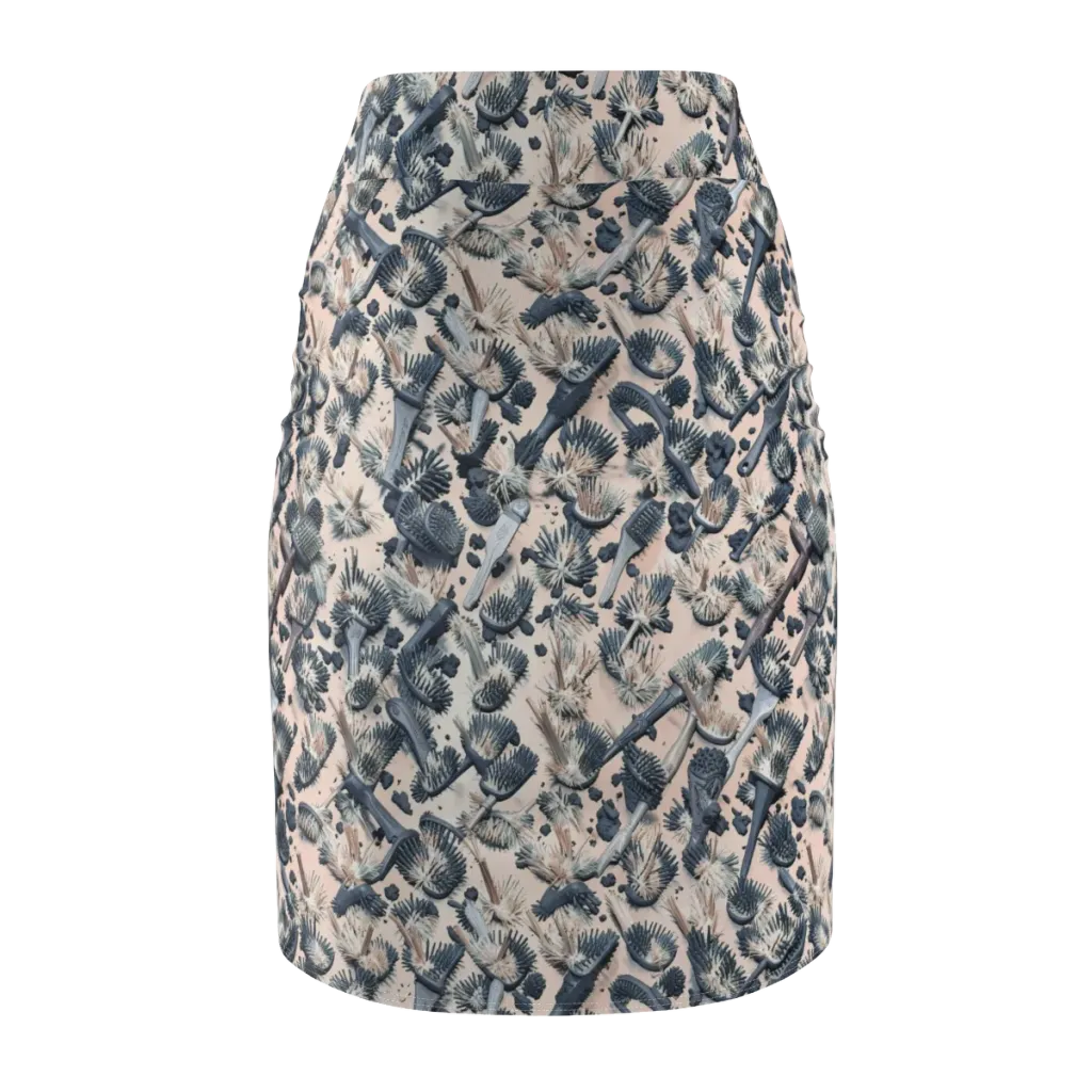 Bristle Noir on Pencil Skirt — Back