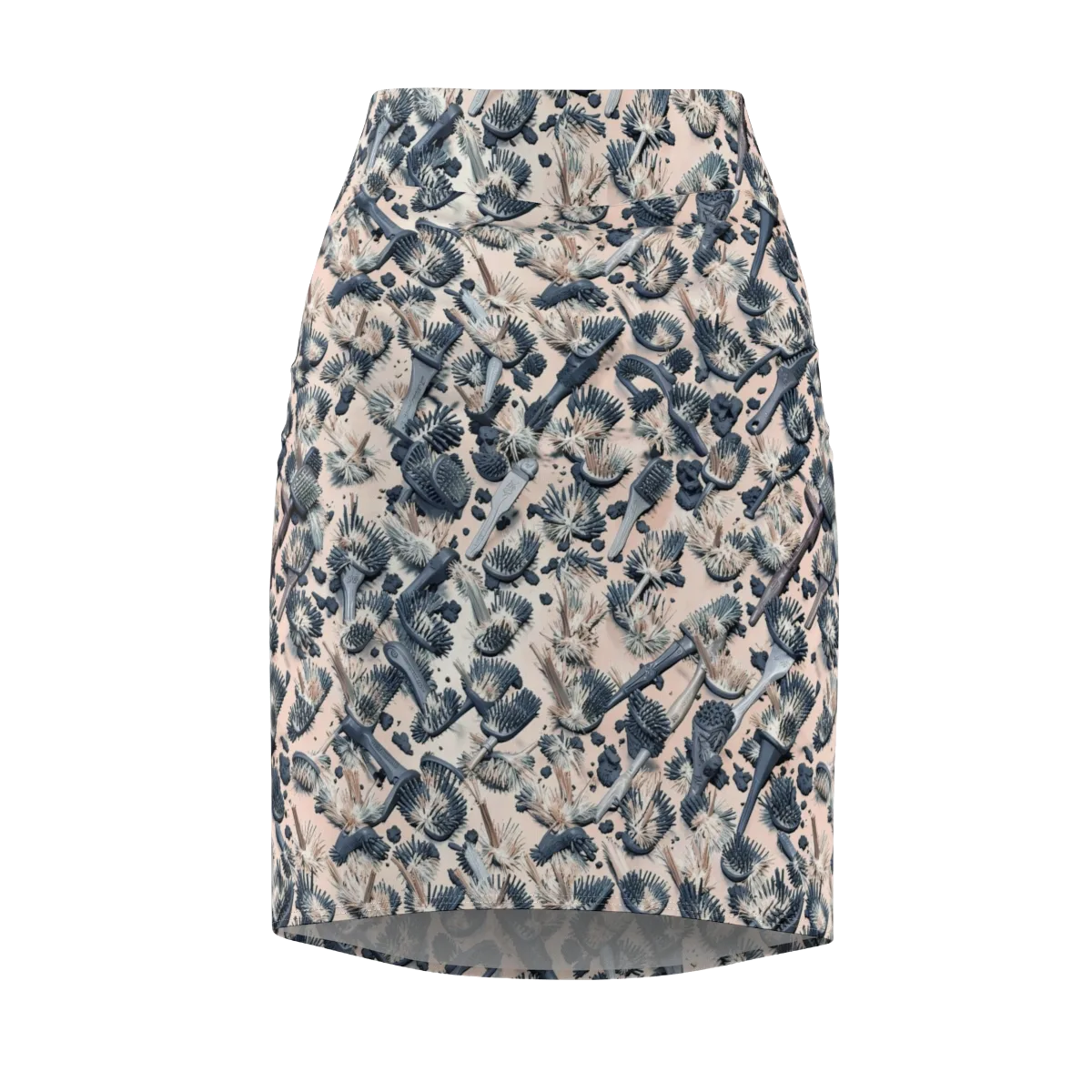 Bristle Noir on Pencil Skirt — Front