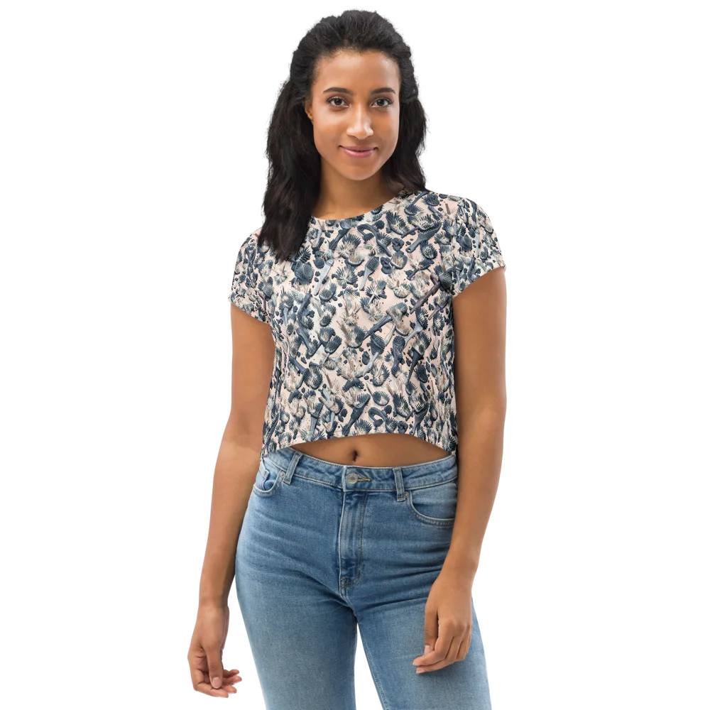 Bristle Noir on Crop Tee — Front