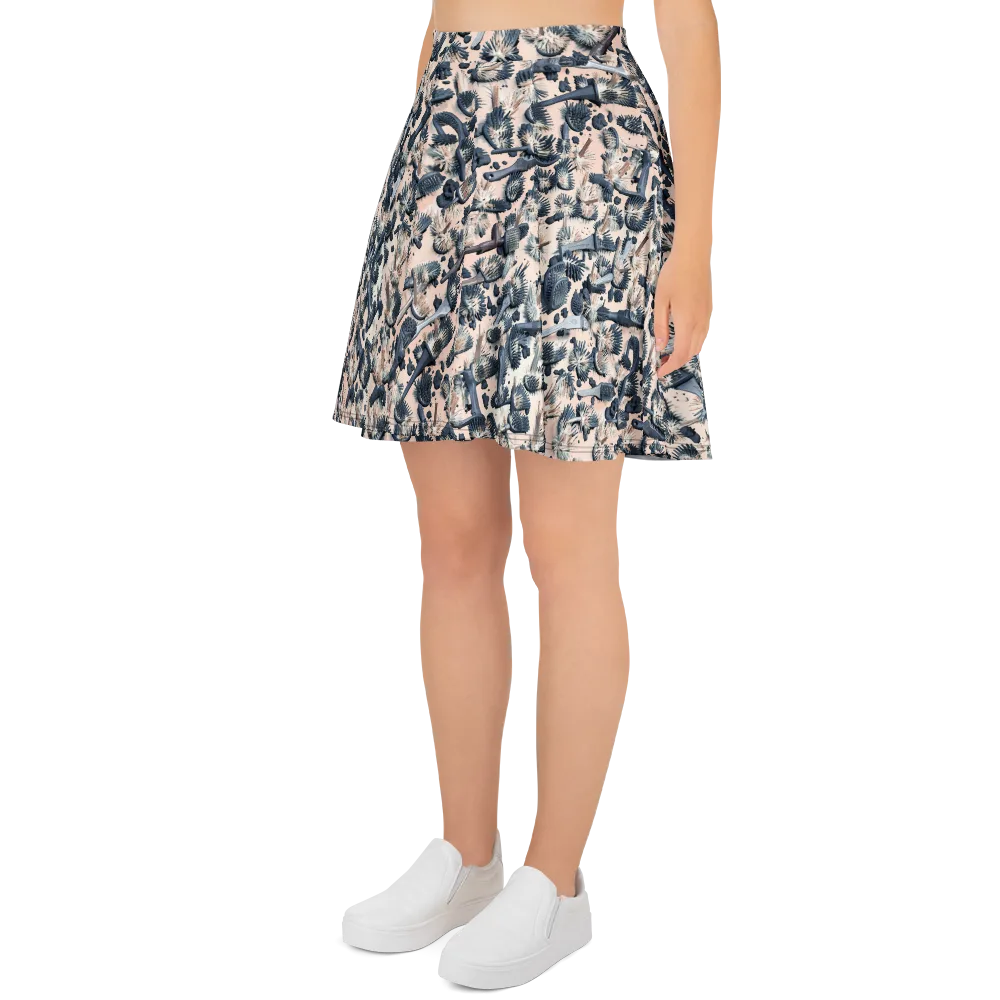 Bristle Noir on Skater Skirt — Left