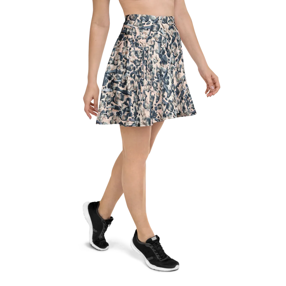 Bristle Noir on Skater Skirt — Right