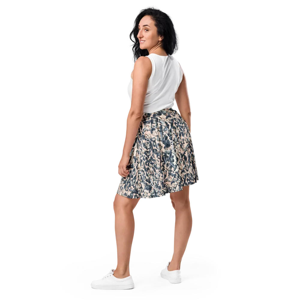 Bristle Noir on Skater Skirt — Back