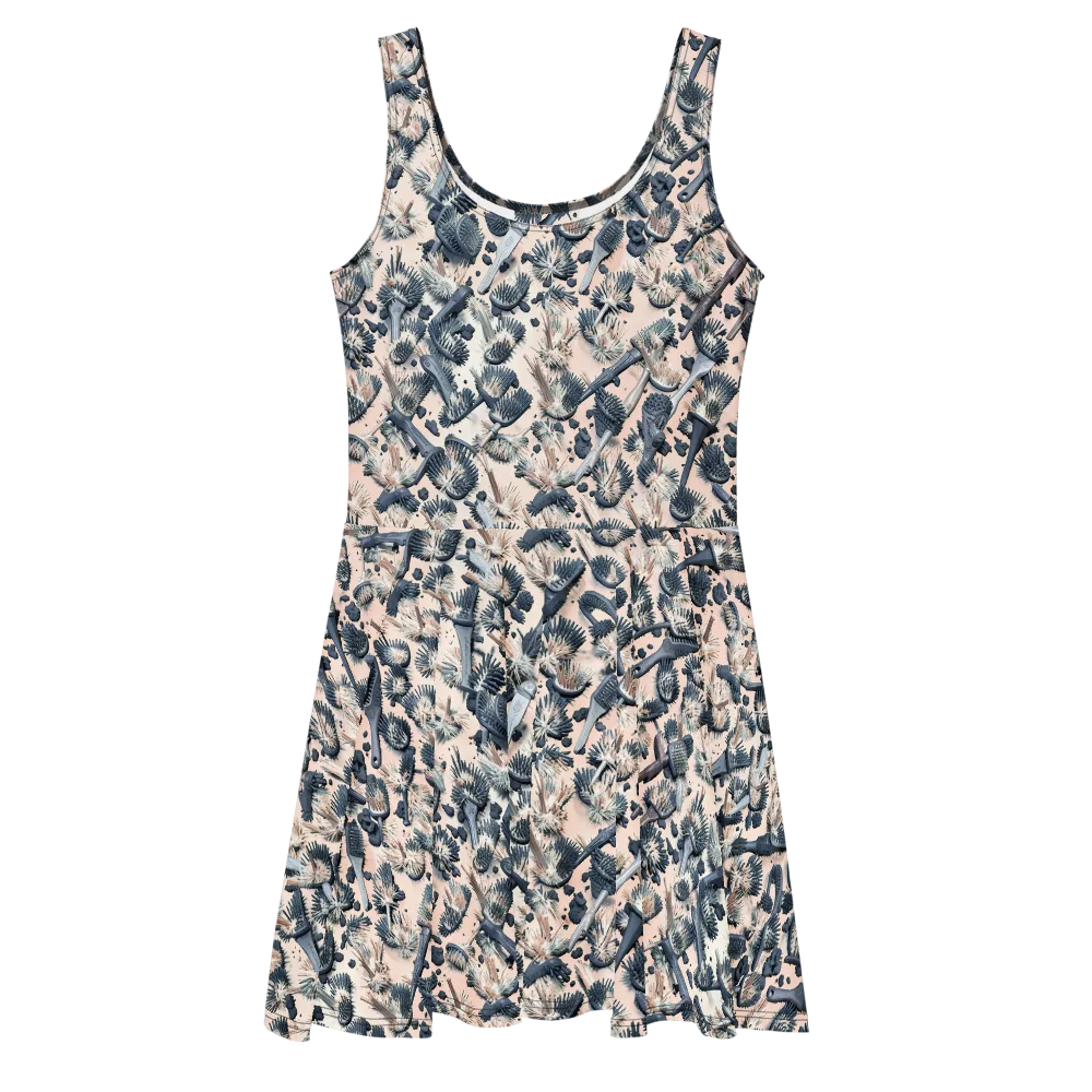 Bristle Noir on Skater Dress — Front