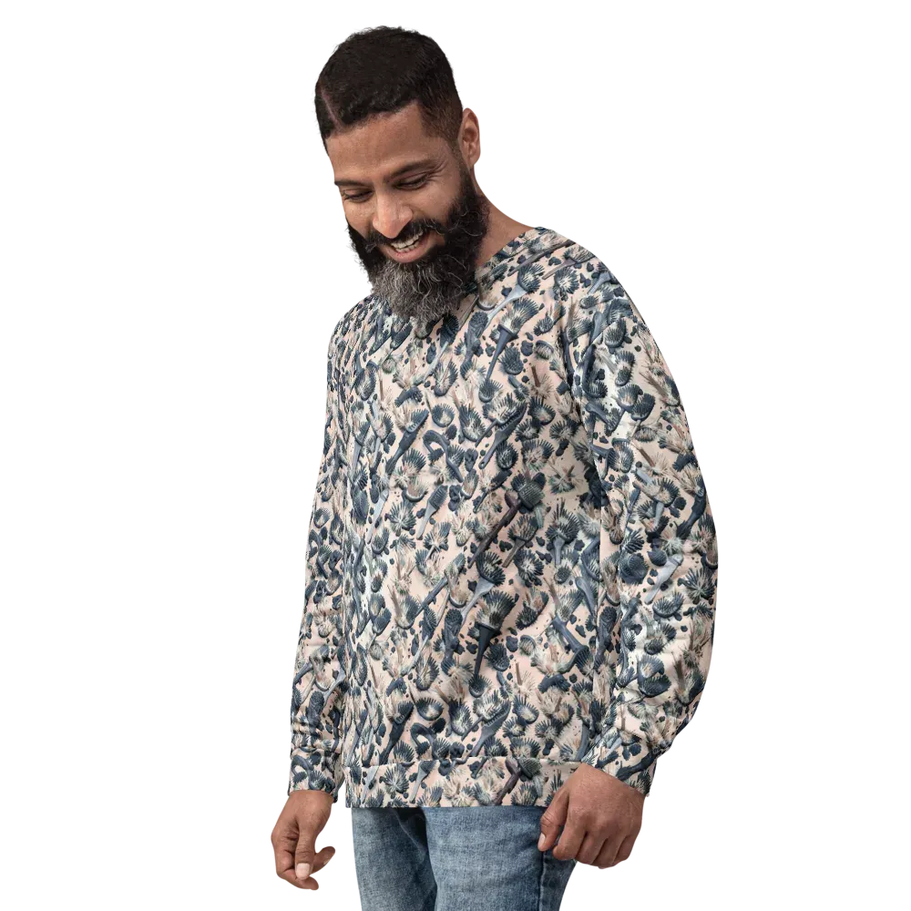 Bristle Noir on Sweatshirt — Left Front