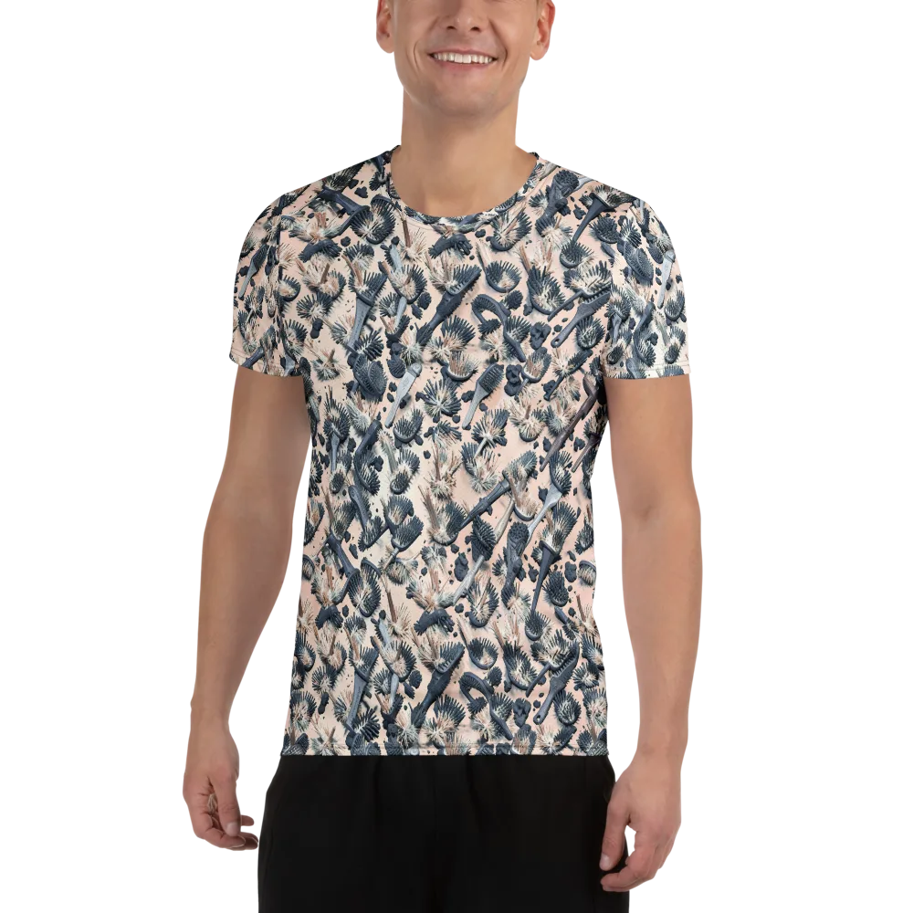 Bristle Noir on Men's Athletic T-Shirt — Front