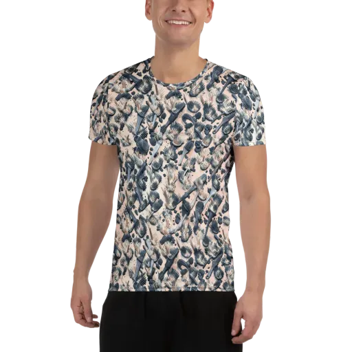 Bristle Noir on a Men's Athletic T-Shirt