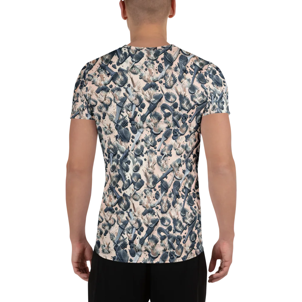 Bristle Noir on Men's Athletic T-Shirt — Back