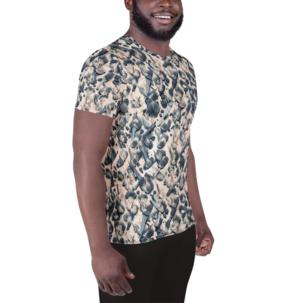 Bristle Noir on Men's Athletic T-Shirt — Right