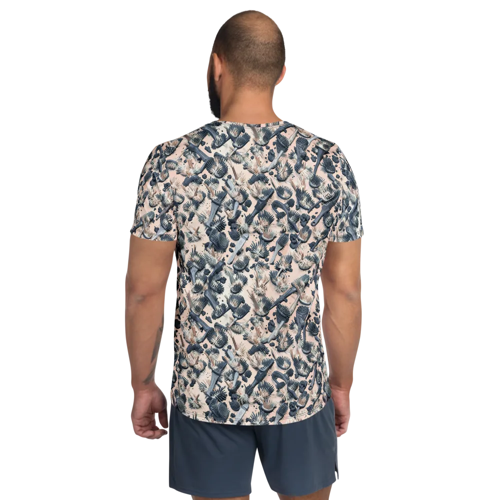 Bristle Noir on Men's Athletic T-Shirt — Back