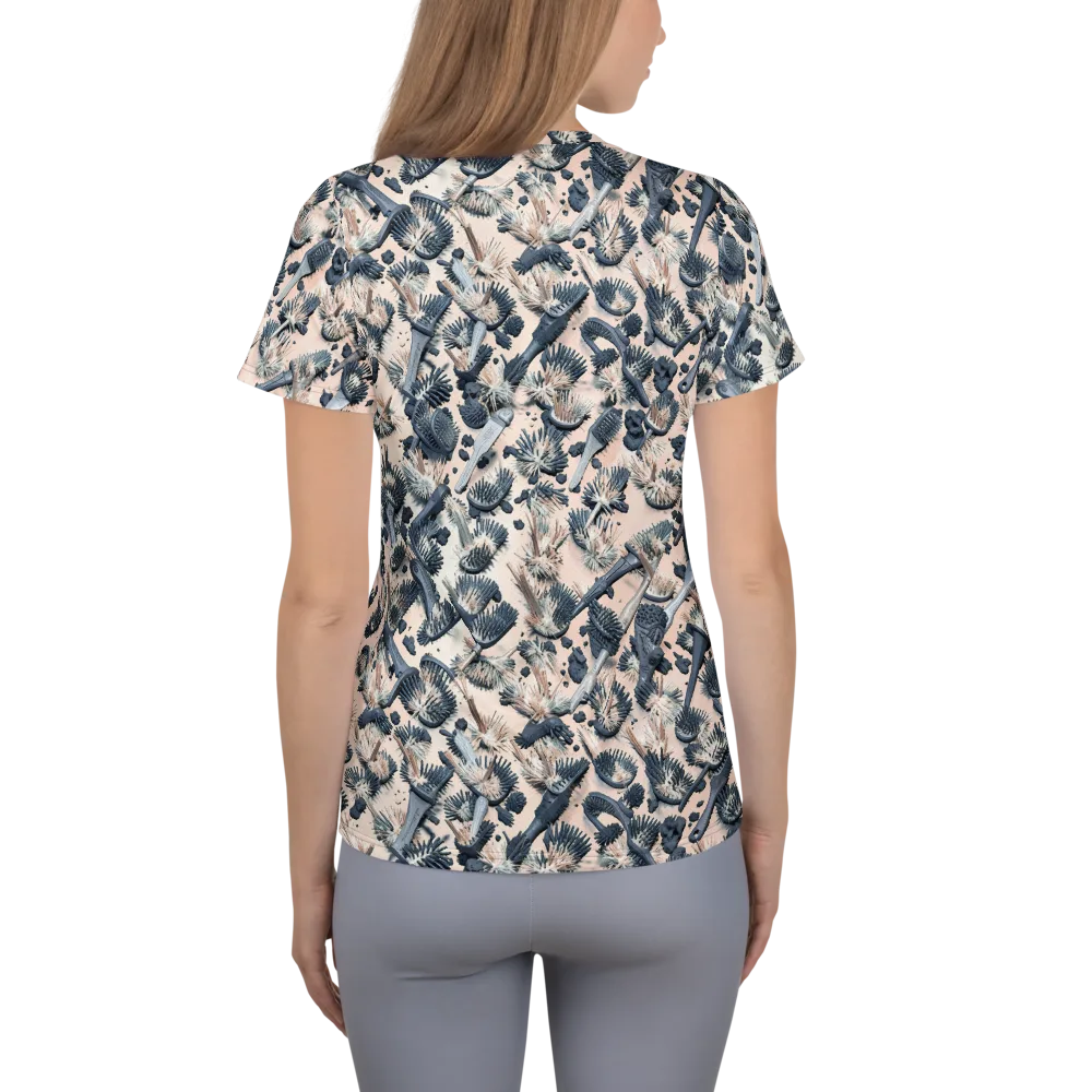 Bristle Noir on Women's Athletic T-Shirt — Back