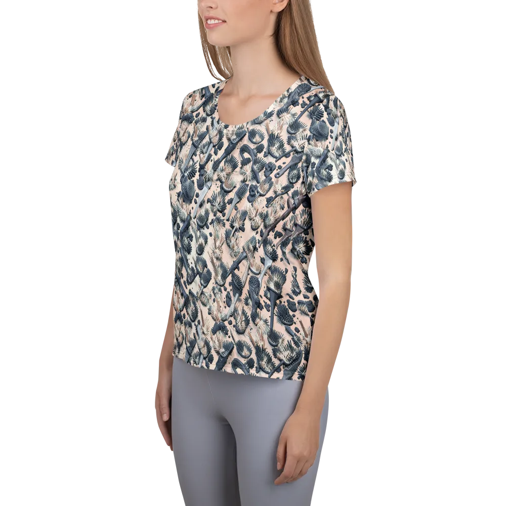 Bristle Noir on Women's Athletic T-Shirt — Left