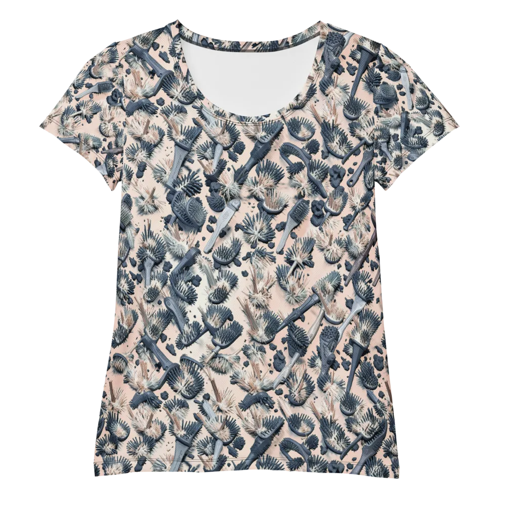 Bristle Noir on Women's Athletic T-Shirt — Front