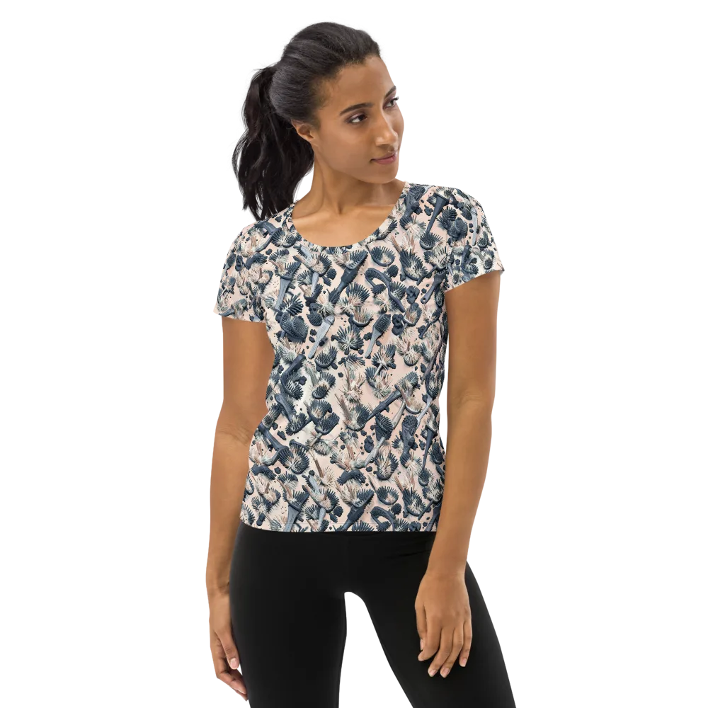 Bristle Noir on Women's Athletic T-Shirt — Front