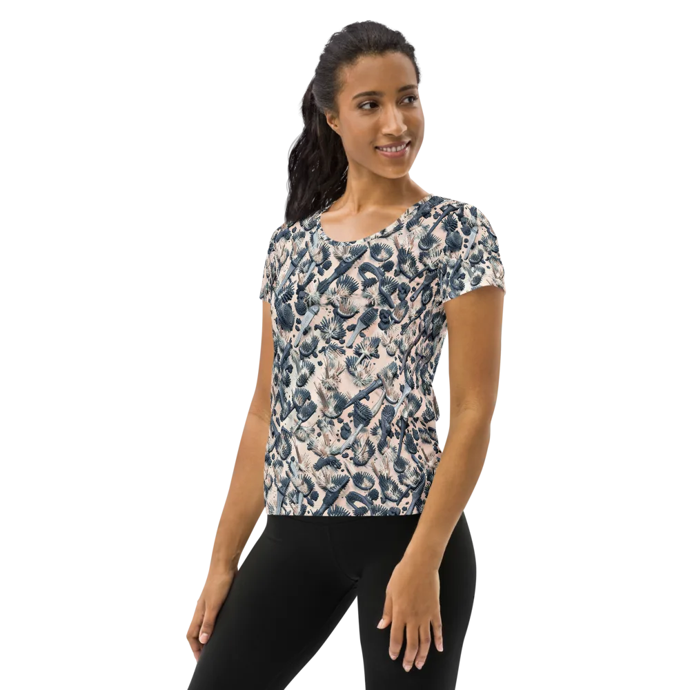 Bristle Noir on Women's Athletic T-Shirt — Left