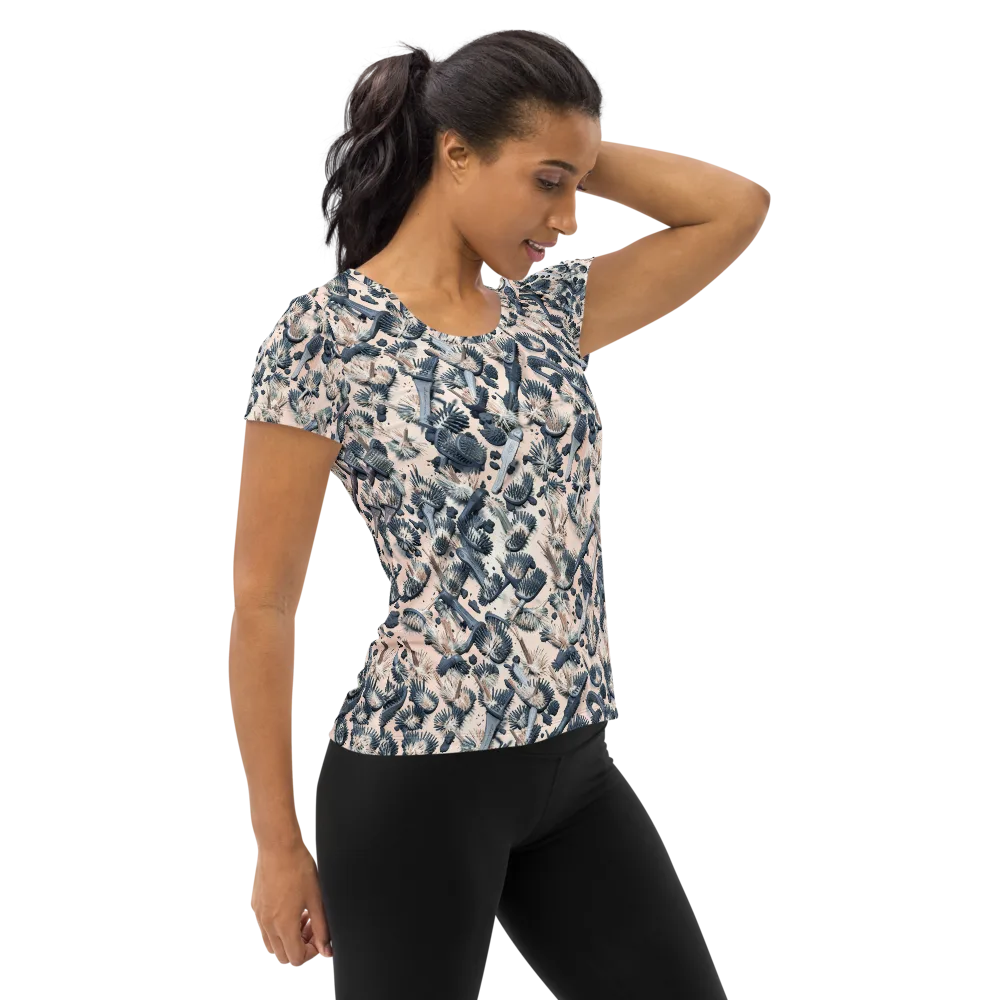 Bristle Noir on Women's Athletic T-Shirt — Right