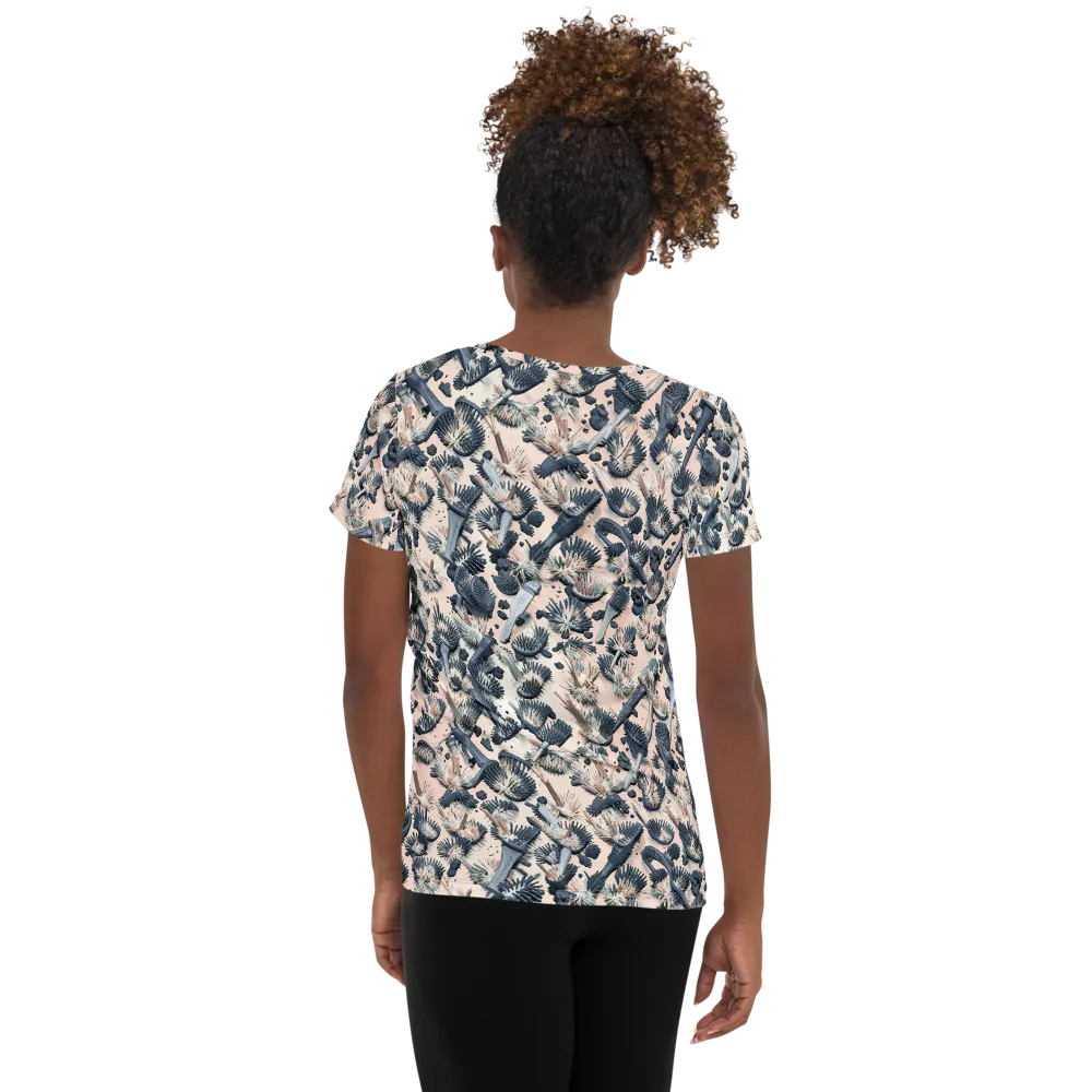 Bristle Noir on Women's Athletic T-Shirt — Back
