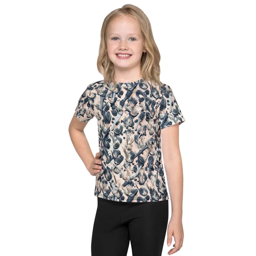 Bristle Noir on Kids Crew Neck T-Shirt — Front