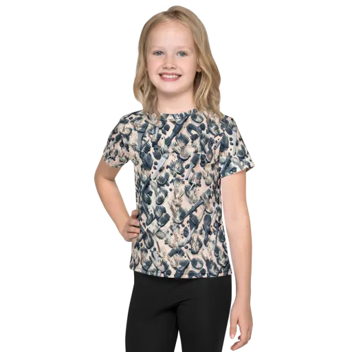 Bristle Noir on a Kids Crew Neck T-Shirt