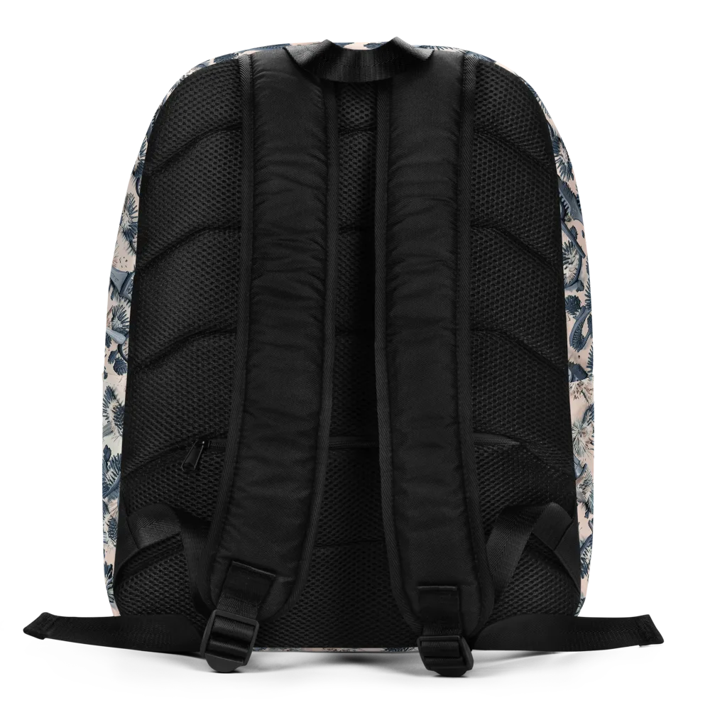 Bristle Noir on Minimalist Backpack — Back