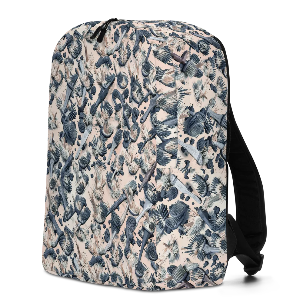 Bristle Noir on Minimalist Backpack — Left