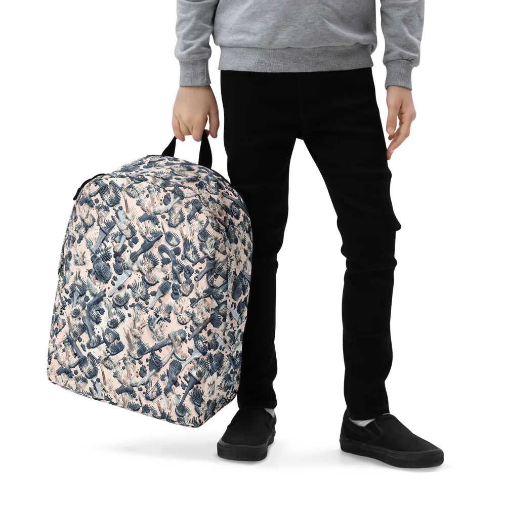 Bristle Noir on Minimalist Backpack — Zoomed-in