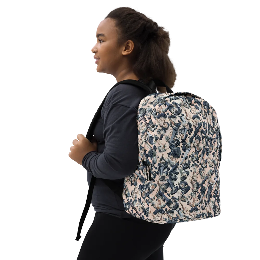 Bristle Noir on Minimalist Backpack — Right Front