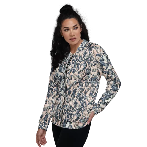 Bristle Noir on a Bomber Jacket
