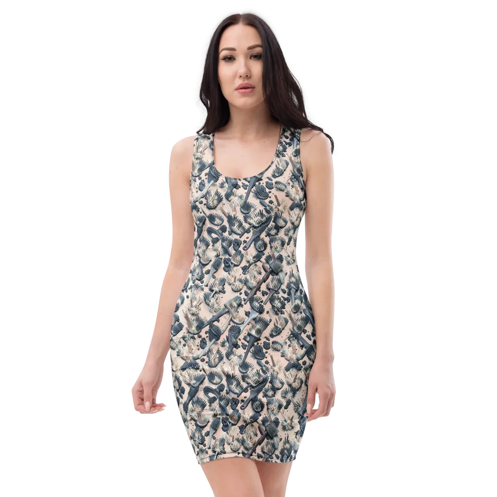 Bristle Noir on Bodycon Dress — Front