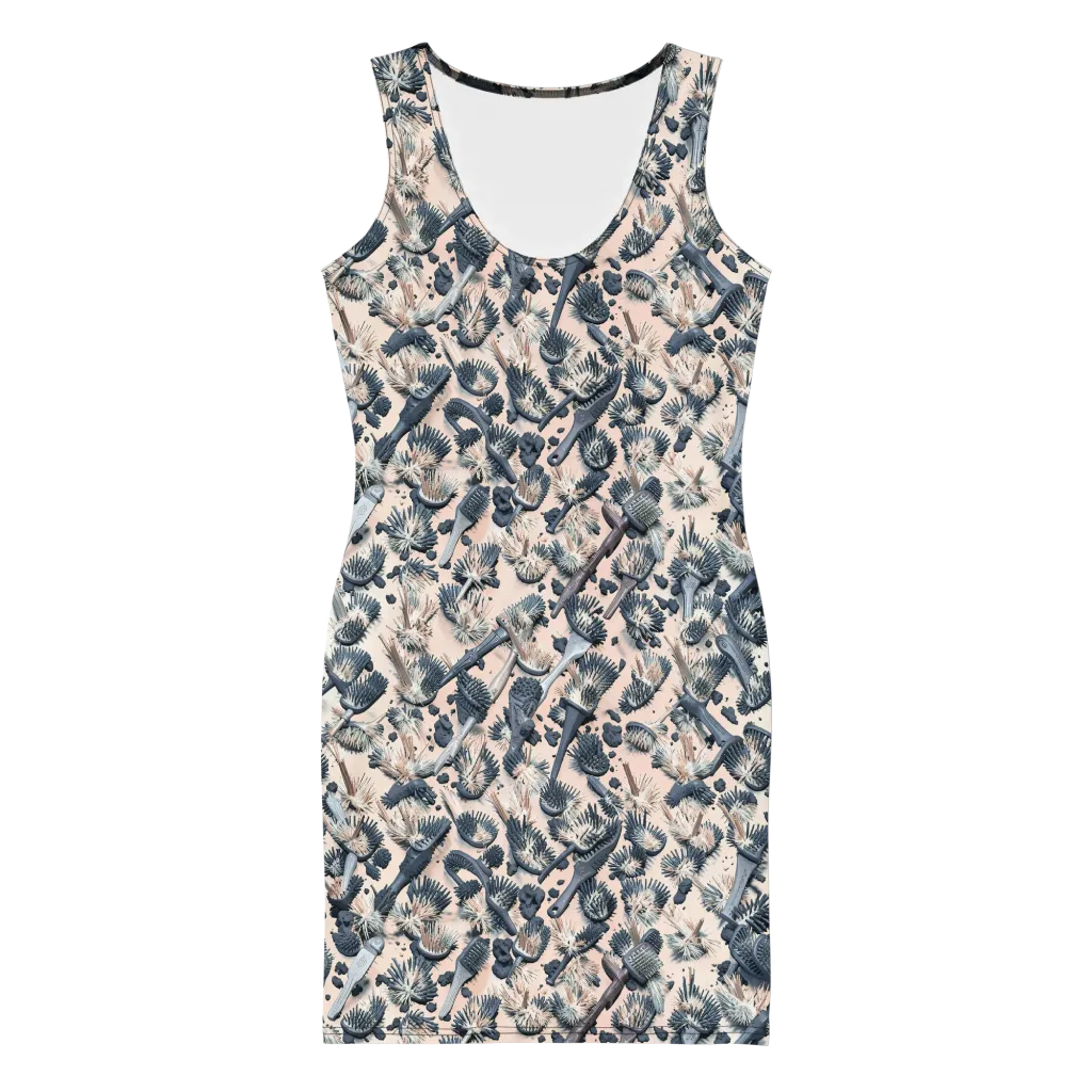 Bristle Noir on Bodycon Dress — Front