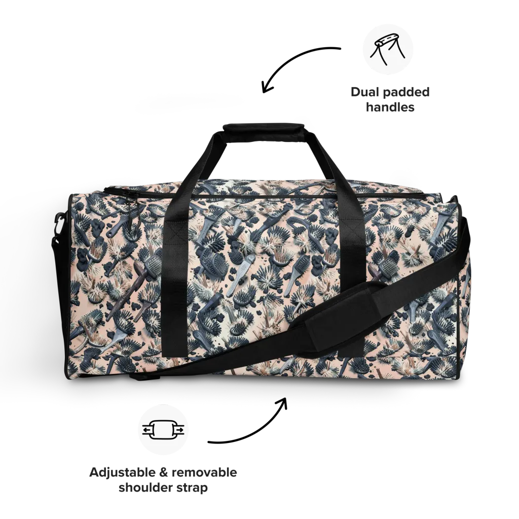 Bristle Noir on Duffle Bag — Front