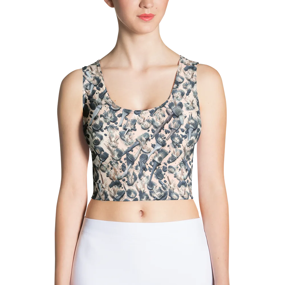 Bristle Noir on Crop Top — Front