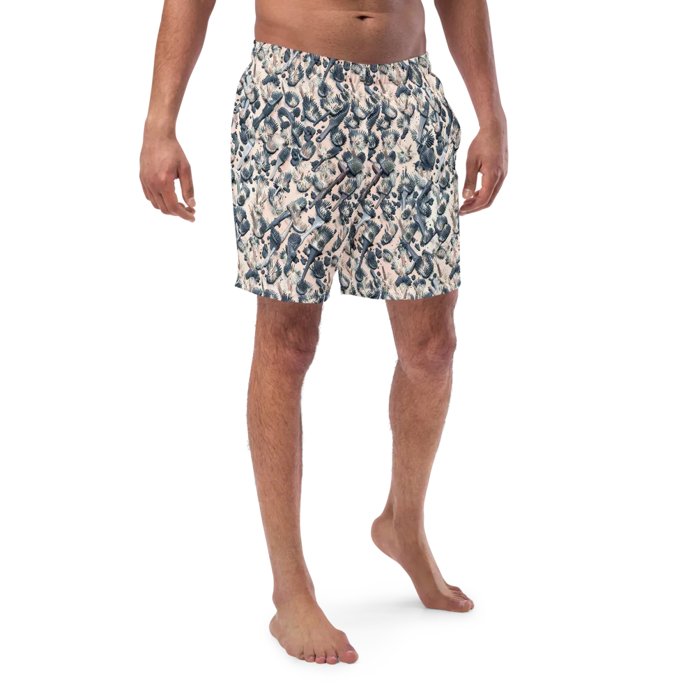 Bristle Noir on Swim Trunks — Front