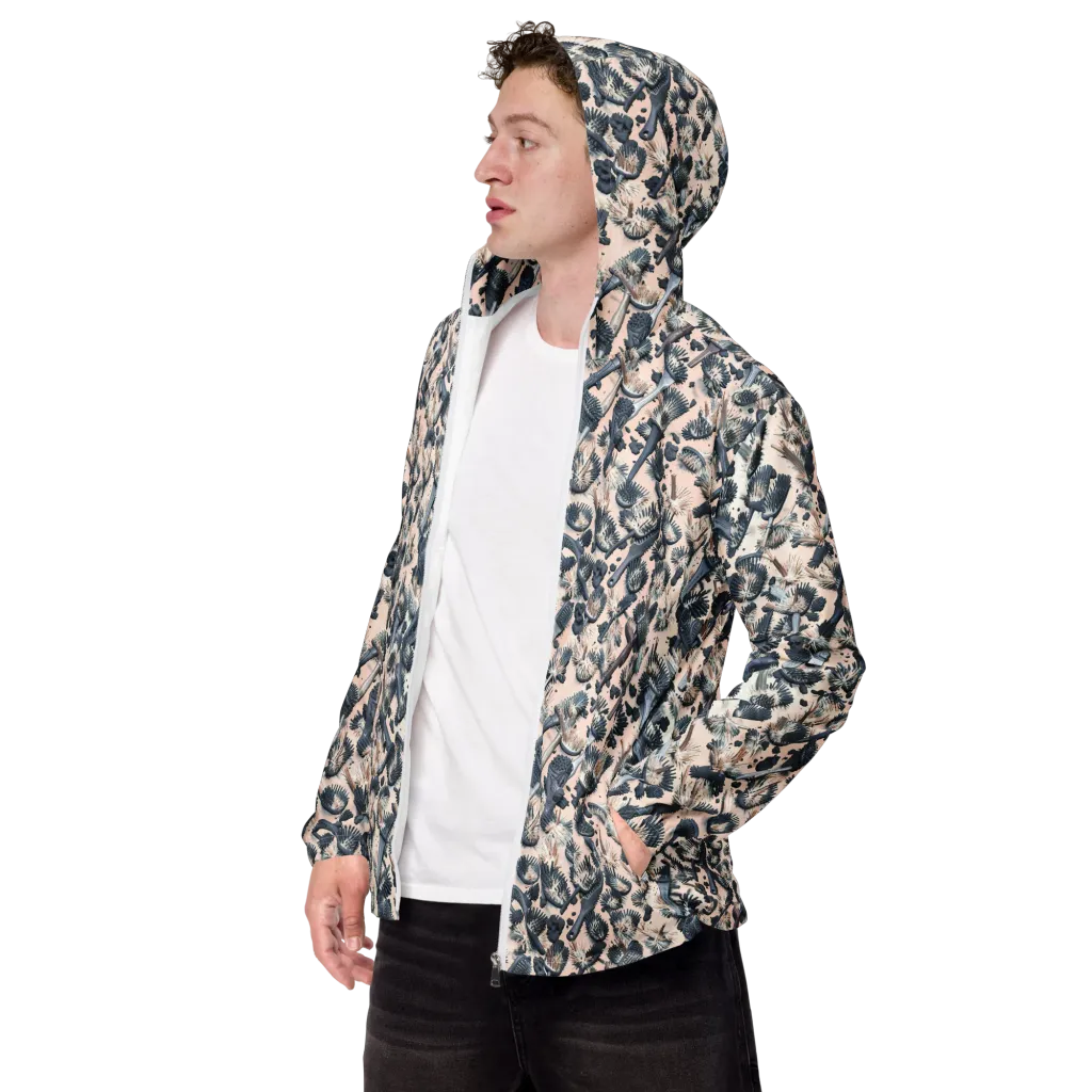 Bristle Noir on Men's Windbreaker — Left Front