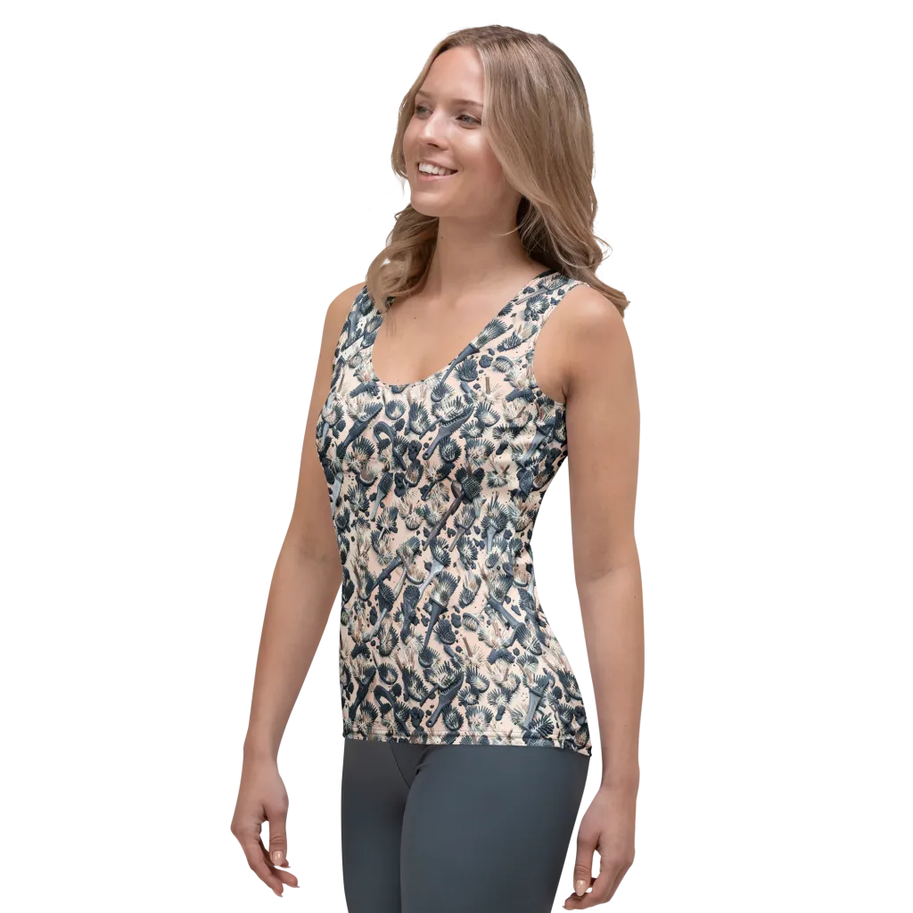 Bristle Noir on Women's Tank Top — Left Front